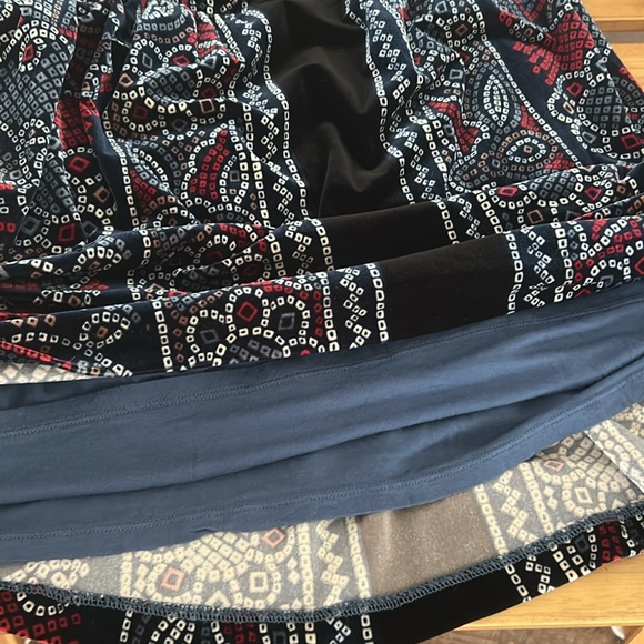 Free People Velvet Multicolor Long Sleeve Dress - Picture 6 of 6